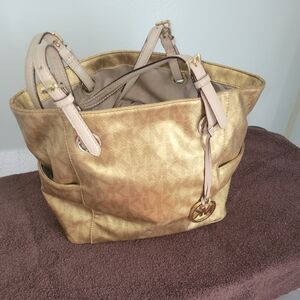Michael Kors Gold Monogram